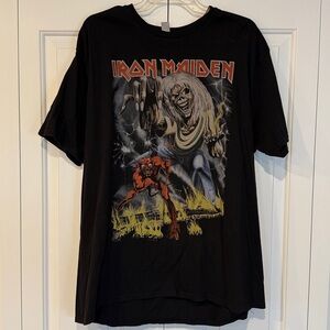 Black Iron Maiden Legacy of the Beast Tour Shirt. From Philly show 2019 2XL